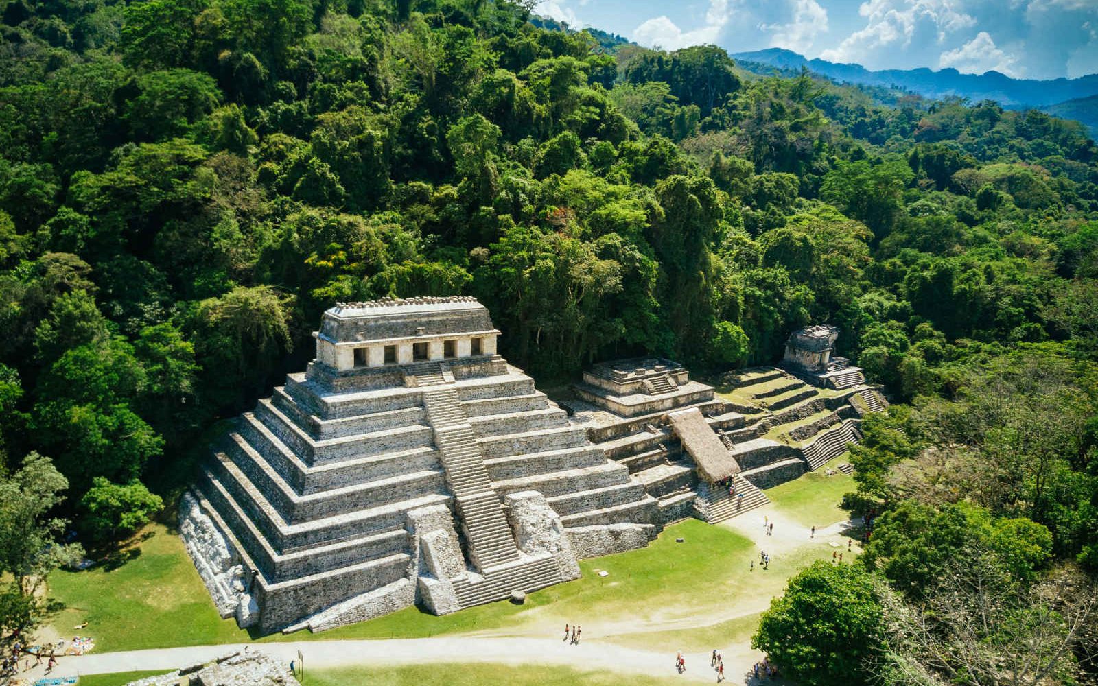 Pyramides du site de Palenque, Mexique