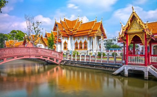 Temple Wat Benchamabophit Dusit Wanaram, Bangkok, Thaïlande