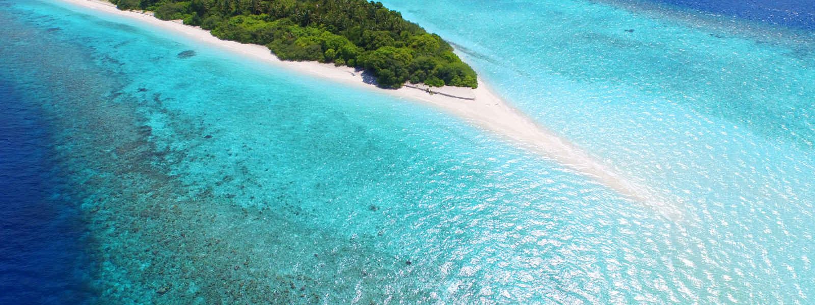 Vue aérienne, Dhigali Maldives, Maldives