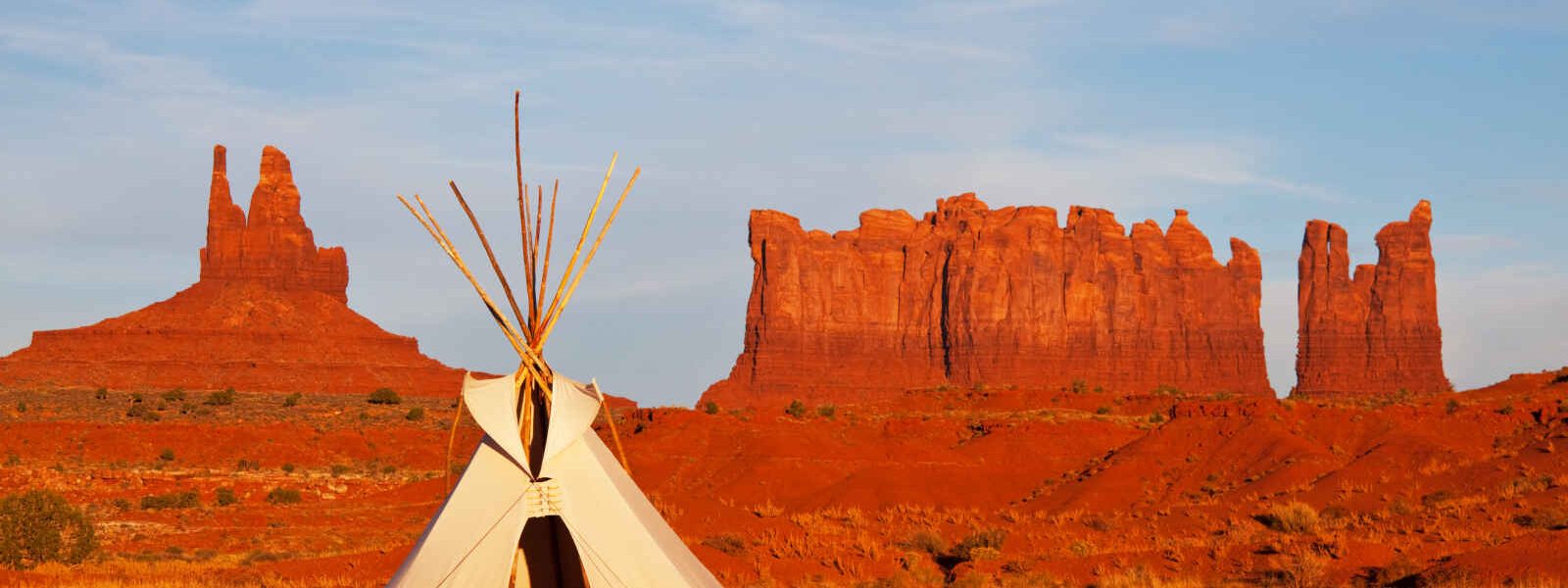 Tent in Monument valley, Utah, USA