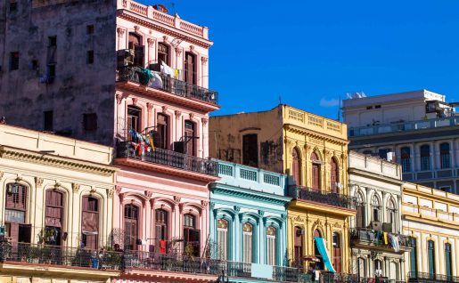 Façades d'immeubles, La Havane, Cuba