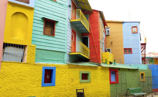 Caminito street, quartier de La Boca, Buenos Aires, Argentine