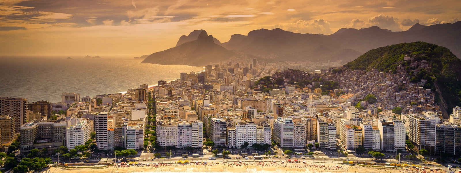 Front de mer, plage de Copacabana, Rio de Janeiro, Brésil