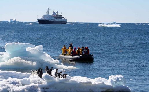 Sea Adventurer, départ en excursion, Antarctique