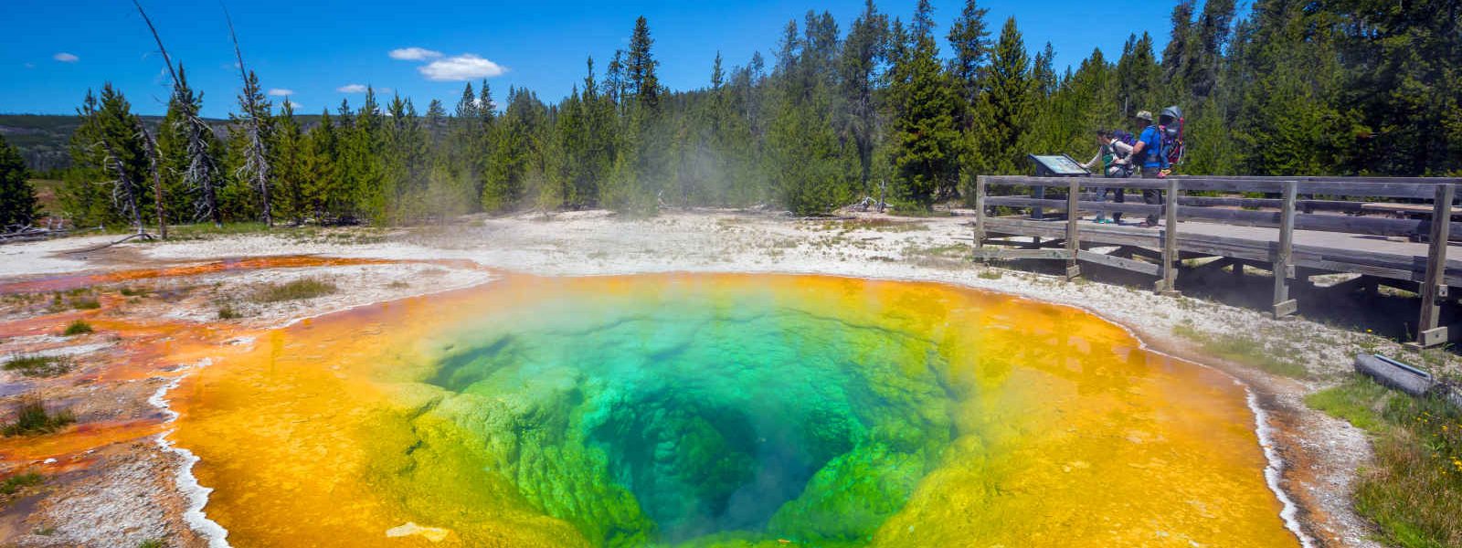 Geyser Morning Glory, Yellowstone National Park, Wyoming, États-Unis