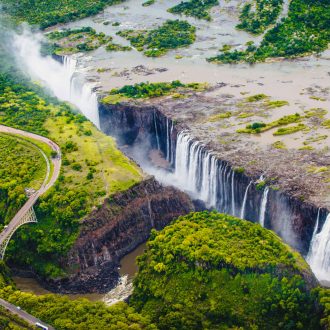 Les chutes Victoria, coté Zimbabwe
