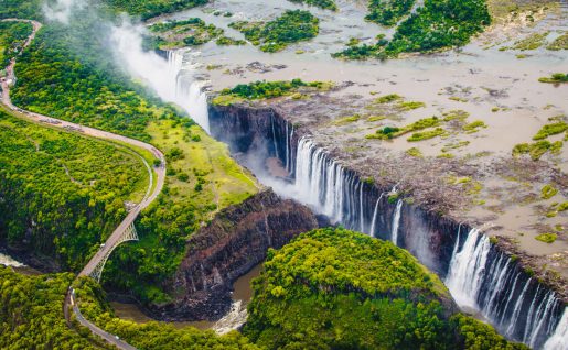 Les chutes Victoria, coté Zimbabwe