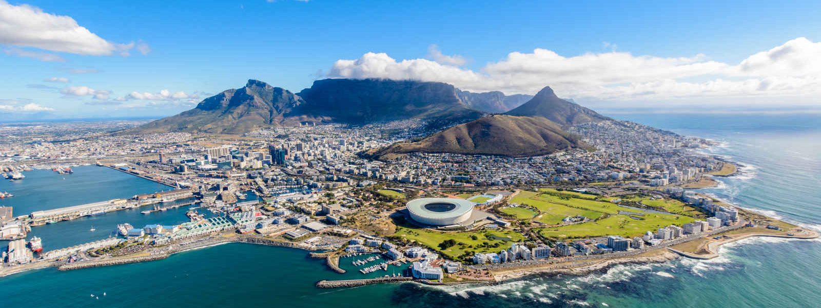 Vue aérienne, Cape Town, Afrique du Sud