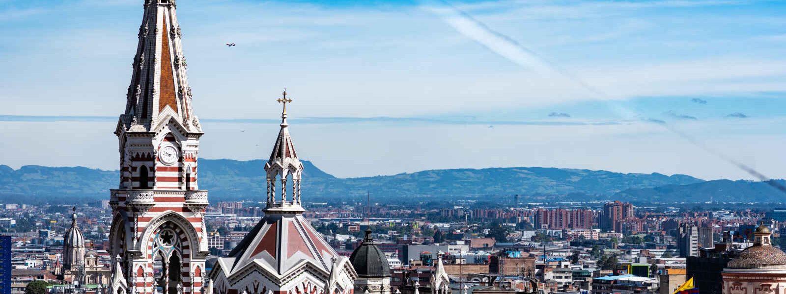 Vue aérienne, Bogota, Colombie