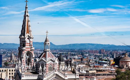 Vue aérienne, Bogota, Colombie