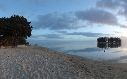 Plage, Hôtel Fare Miti, Moorea, Polynésie Française