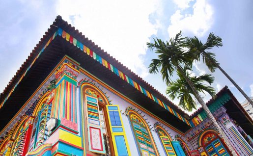 Maison dans le quartier de Little India, Singapour