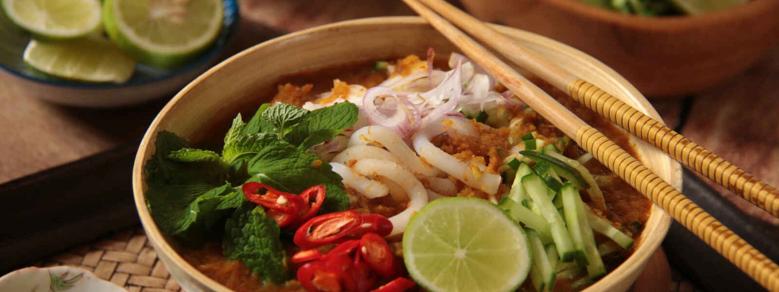 Laksa (soupe de nouilles au poisson), Singapour