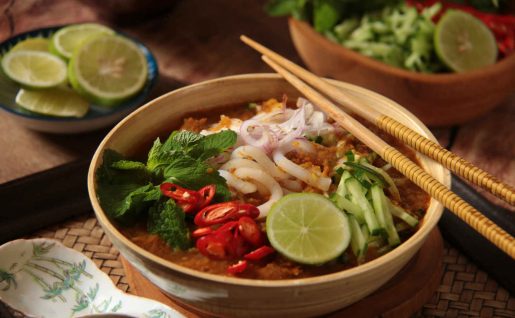 Laksa (soupe de nouilles au poisson), Singapour