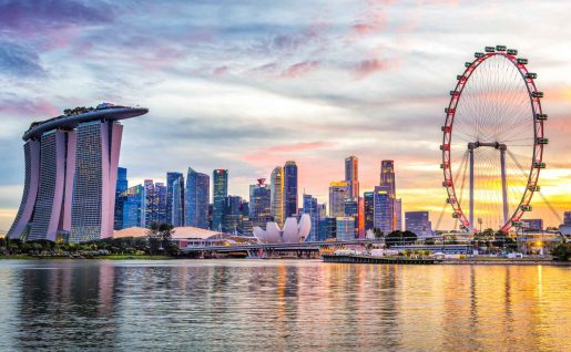 Vue sur la Marina, Singapour