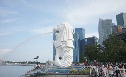 Merlion Park, One Fullerton, Singapour