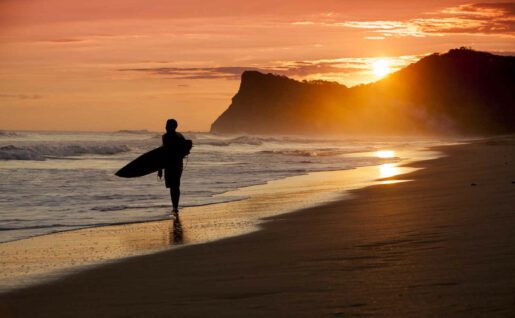 Surfeur, Plage, Nicaragua