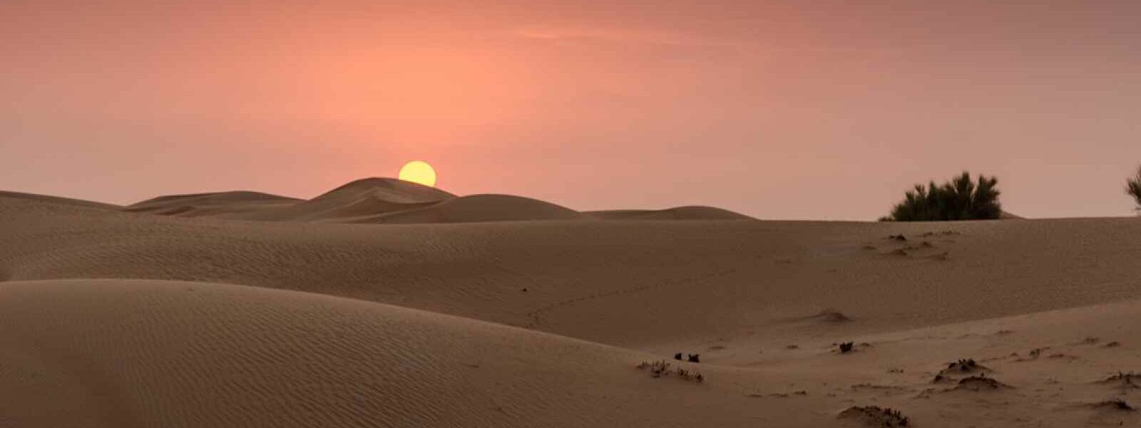 Dubaï, Désert, coucher de soleil