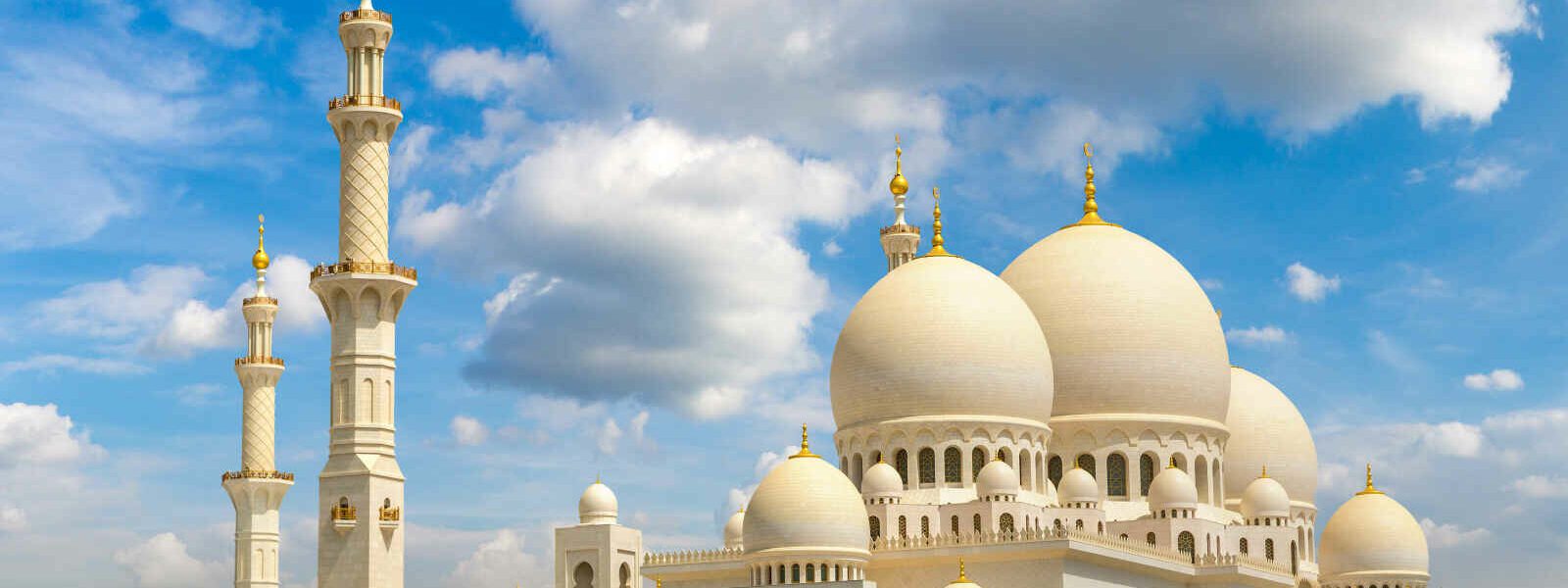 Vue d'ensemble, Mosquée Sheikh Zayed, Abou Dhabi, Emirats Arabes Unis