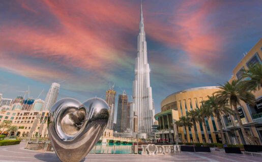Vue du Burj Khalifa, Dubaï, Emirats Arabes Unis