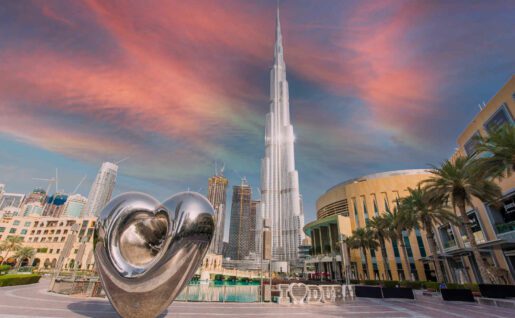 Vue du Burj Khalifa, Dubaï, Emirats Arabes Unis