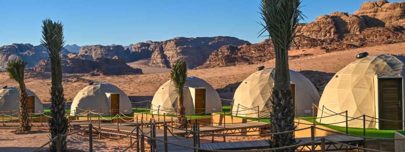 Bubble tente, Palmera Camp, Wadi Rum, Jordanie