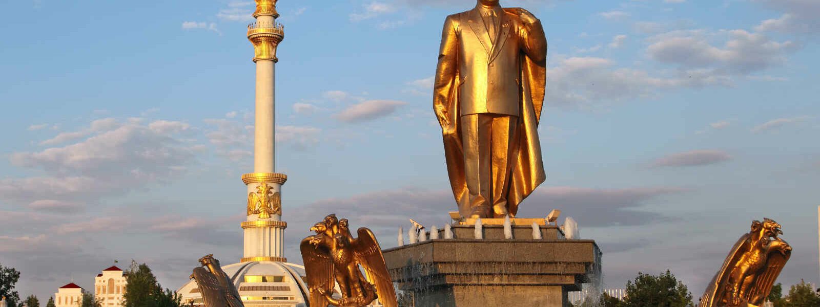 Arch of Independence, Ashkhabad, Turkmenistan.