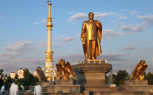 Arch of Independence, Ashkhabad, Turkmenistan.