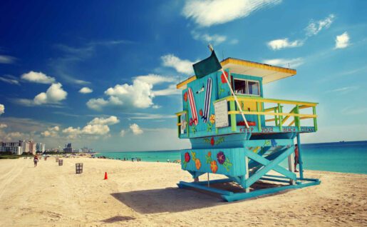 South Beach in Miami, Florida