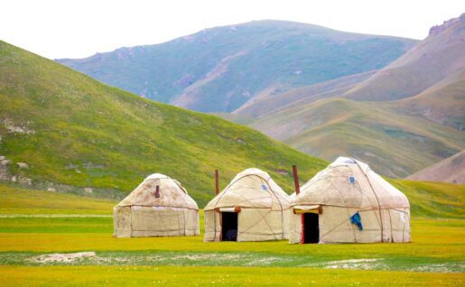 Yourtes, Kirghizistan