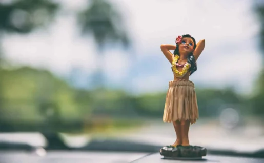 Danseuse de voiture hula, Hawaii