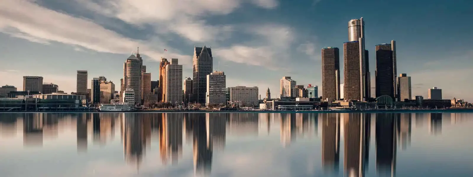 Skyline de Detroit, Michigan, USA