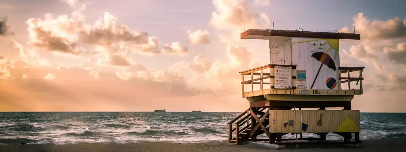 Poste de sauveteur, Miami Beach, Floride, États-Unis