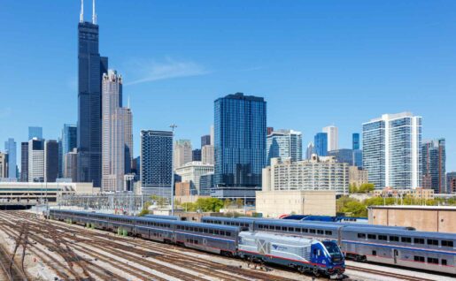 Amtrak Train, Chicago, USA