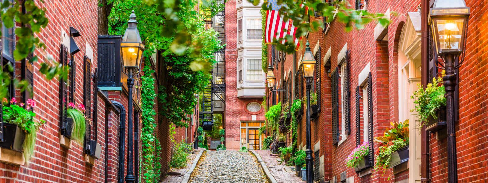 Acorn Street, Boston, Massachusetts, Etats Unis