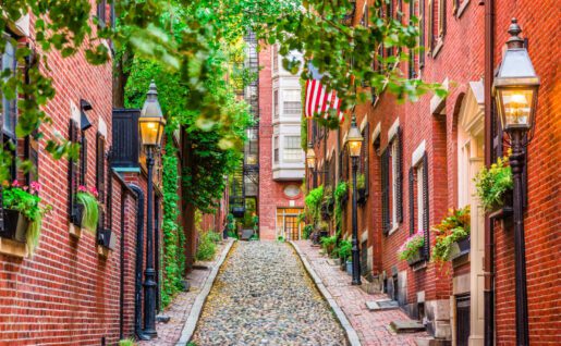 Acorn Street, Boston, Massachusetts, Etats Unis