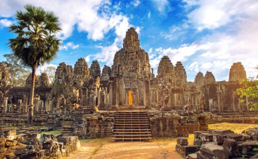 Temple Bayon, Ancienne ville d'Angkor Thom, Siem Reap, Cambodge