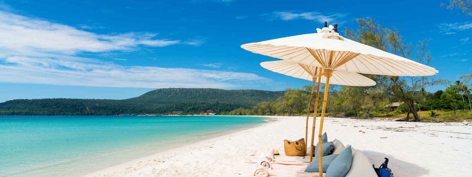 Plage, Koh Rong, Île à Sihanoukville, Cambodge