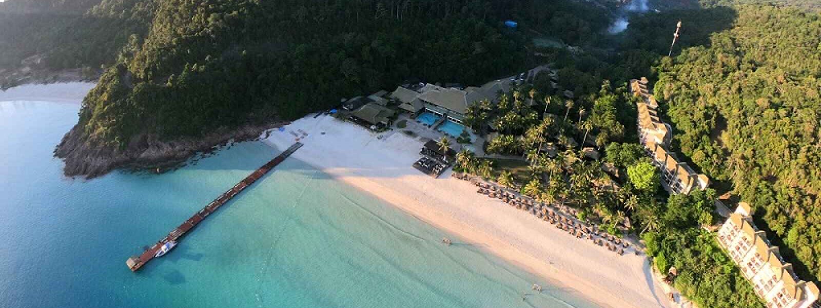 Taaras Beach Resort, vue d'ensemble, Redang, Malaisie