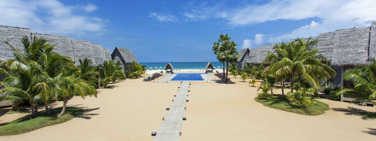 Vue de l'hôtel Maalu Maalu Resort & Spa, Passikudah, Sri Lanka