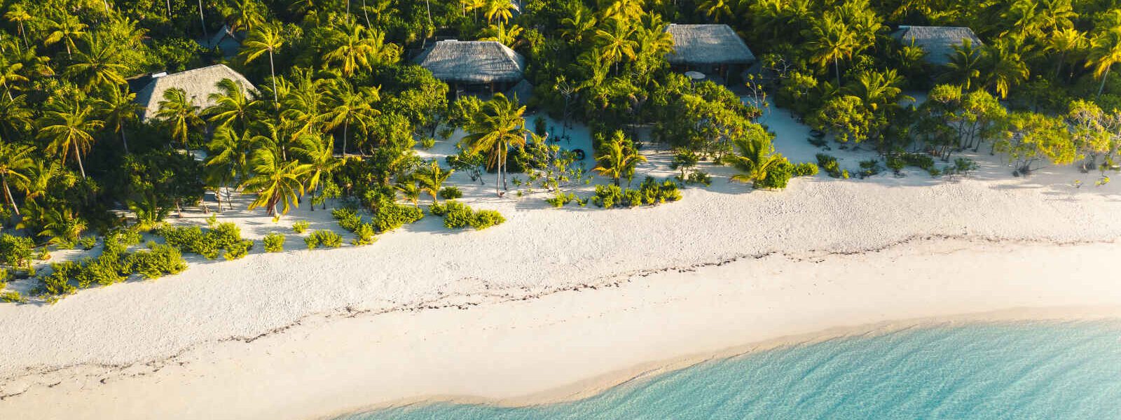 Plage de l'hôtel, The Brando, île de Tetiaroa, Polynésie Française