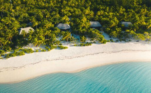 Plage de l'hôtel, The Brando, île de Tetiaroa, Polynésie Française