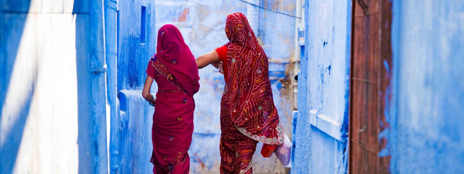 Femmes en sari, Jodhpur, Inde