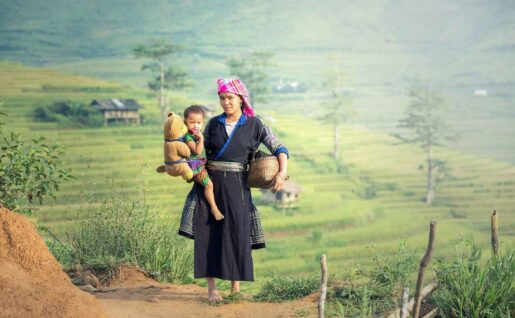 Yuanyang peuple, Yunnan, Chine