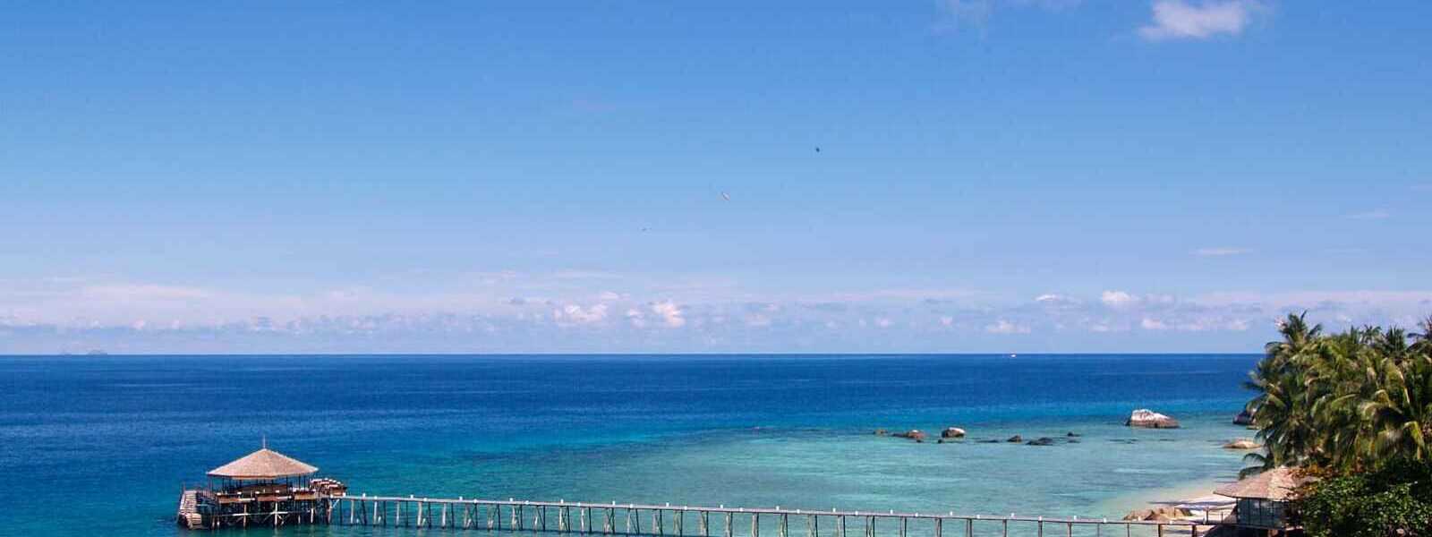 Vue d'ensemble, Japamala Resort, île de Tioman, Malaisie