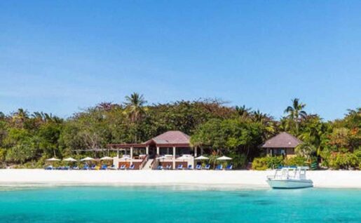 Amanpulo, vue sur l'hôtel, Palawan, Philippines