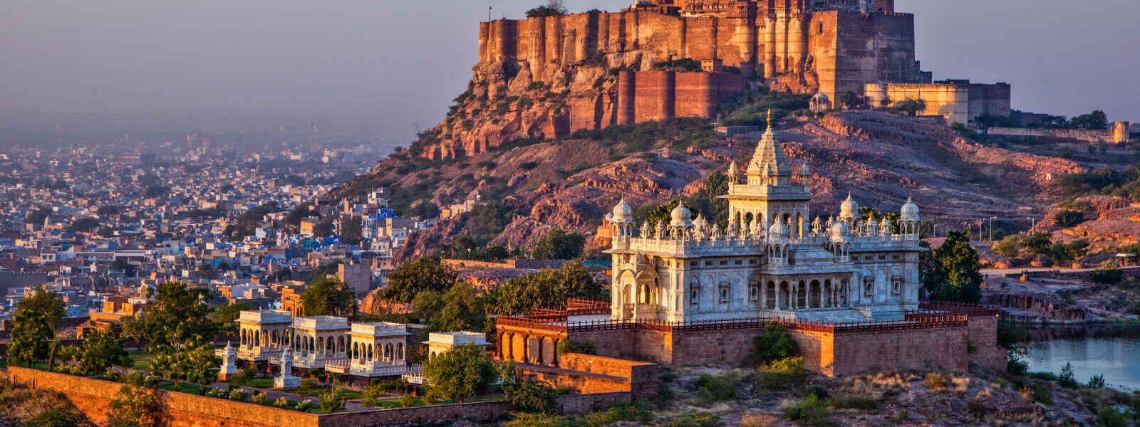 Fort de Mehrangarh et mausolée de Jaswant Thada, Jodhpur, Rajasthan, Inde