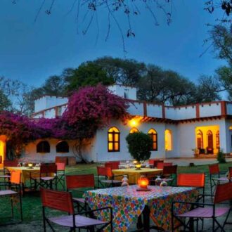 Chambal Safari Lodge, vue extérieure, Chambal, Inde