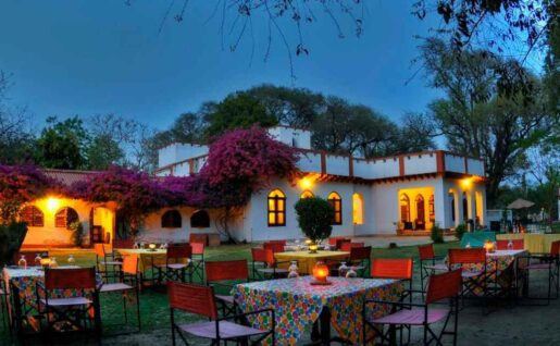 Chambal Safari Lodge, vue extérieure, Chambal, Inde
