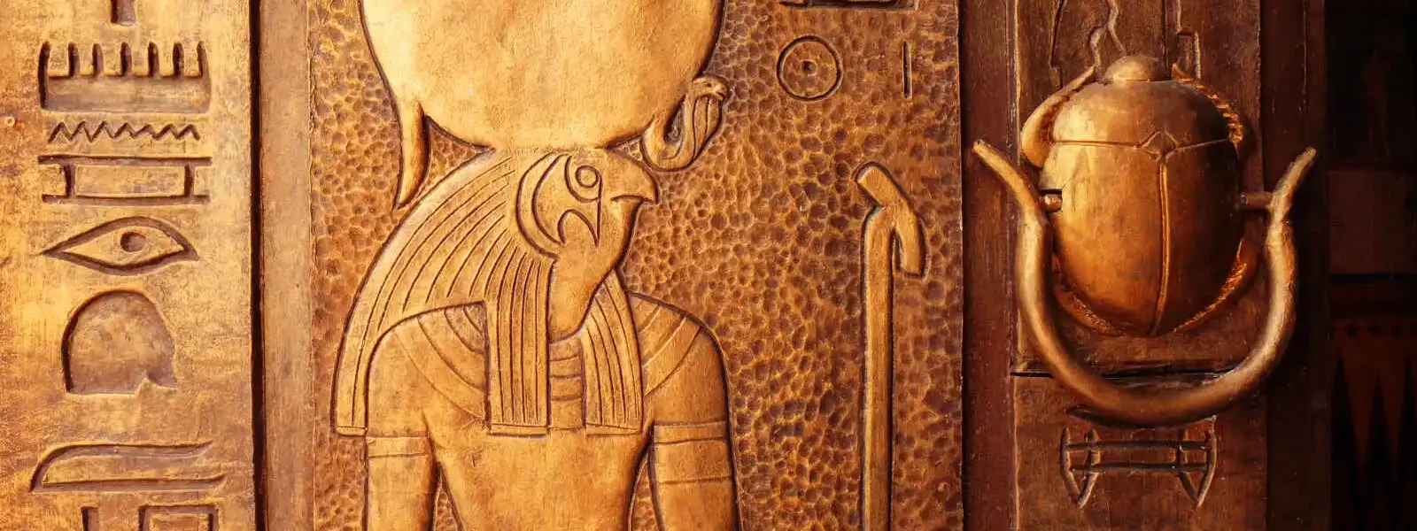 Détails Hiéroglyphe, Temple, Egypte